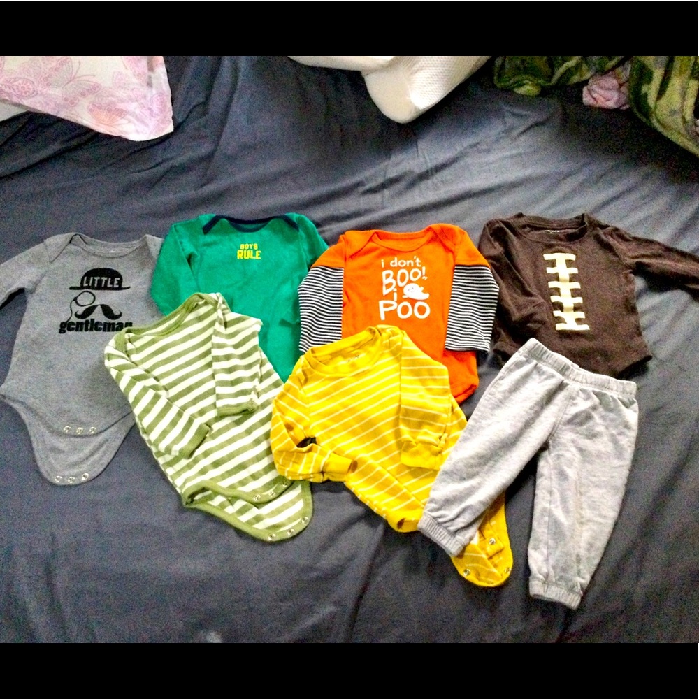 Long Sleeve Onesie n Pants Bundle 9 months Halloween Fall